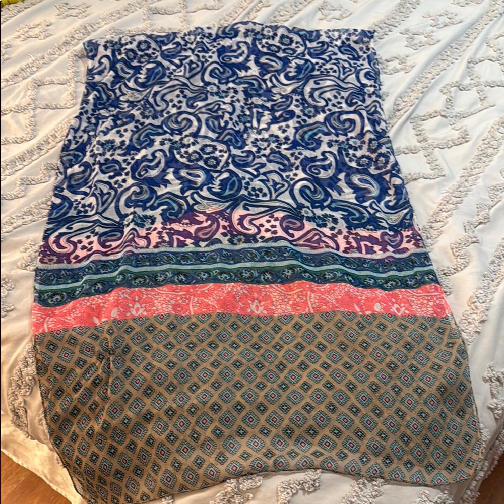 Multicolor Patterned Scarf